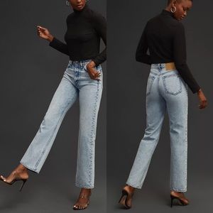 New Rag & Bone Alex Nonstretch High Waist Straight Leg Jeans In Lucy Size 28